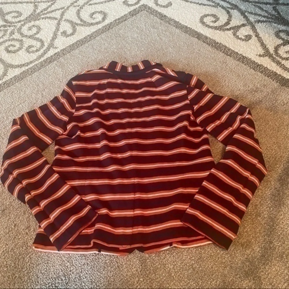 Striped J. Crew cotton blazer